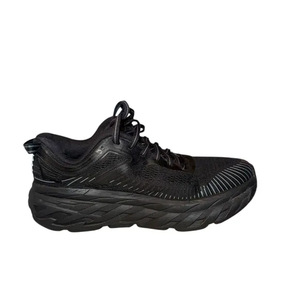 ▶️ Hoka ◀️ Bondi 7 Black Women's Running Shoes Size 6