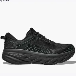 ▶️ Hoka ◀️ Bondi 7 Black Women's Running Shoes Size 6