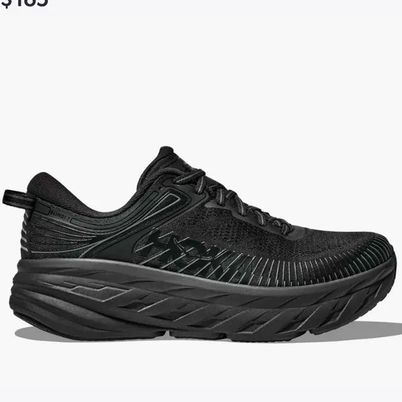 ▶️ Hoka ◀️ Bondi 7 Black Women's Running Shoes Size 6