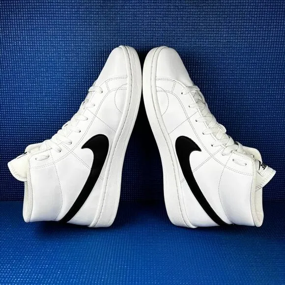 🔴 NIKE COURT ROYALE 2 Men`s Size 10 White Black Athletic Shoes CQ9179-100
