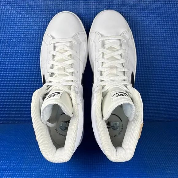 🔴 NIKE COURT ROYALE 2 Men`s Size 10 White Black Athletic Shoes CQ9179-100