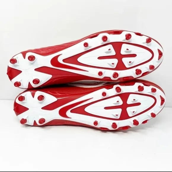 - Nike Mens Alpha Pro 2 719932-166 White Red Football Cleats Shoes Sneakers 13.5