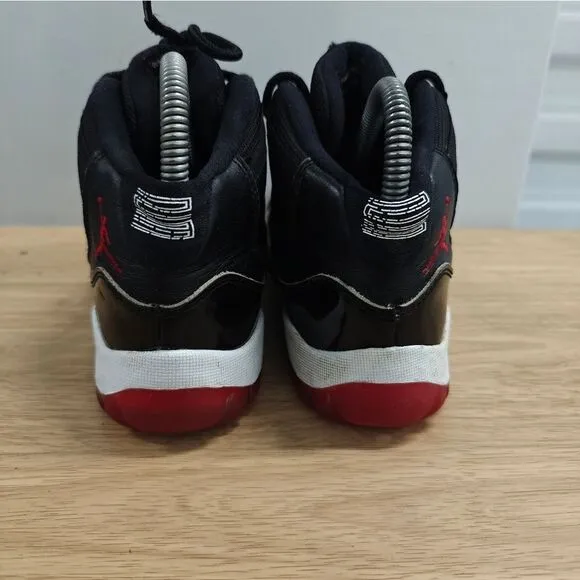 2019 Nike Air Jordan Retro 11 &quot;Bred 2019&quot; 378039-061 Black Youth Shoes! Size 3Y