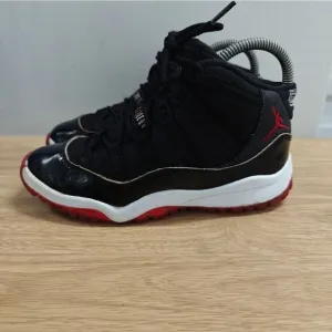 2019 Nike Air Jordan Retro 11 &quot;Bred 2019&quot; 378039-061 Black Youth Shoes! Size 3Y