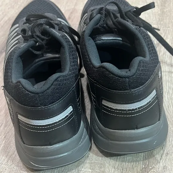 $225 Men’s 12.5 M SAS NOLA Pursuit Sport Sneaker Black / Gray Meramax Gym Sole