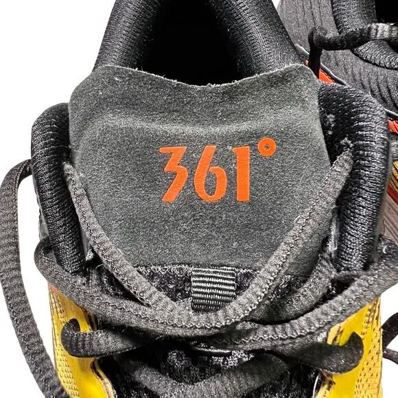 361 Degrees Mens Sensation 4 Y906-2309 Yellow Running Shoes US 12.5 EU 47