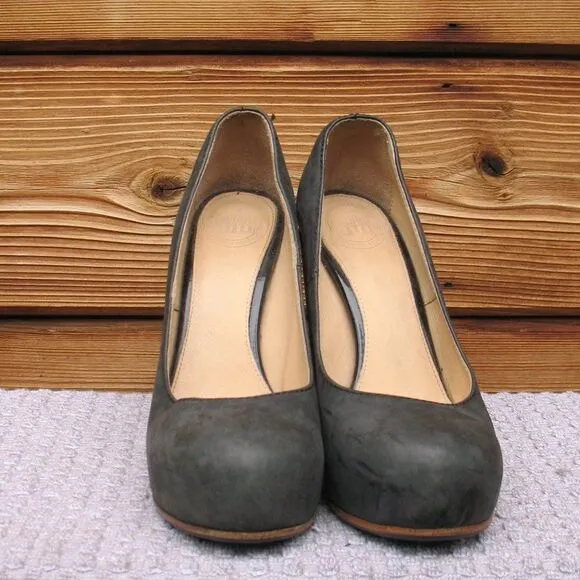 Acne Studios Vega Block Heel Court Shoes Heels