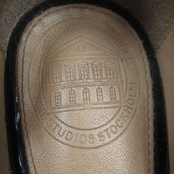 Acne Studios Vega Block Heel Court Shoes Heels