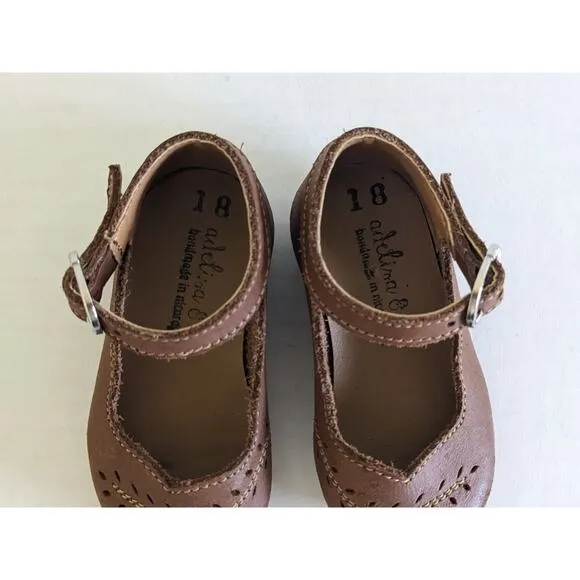 Adelisa&amp;Co. Leather Cosecha Mary Janes Size 18/3 Rubber Hard Sole