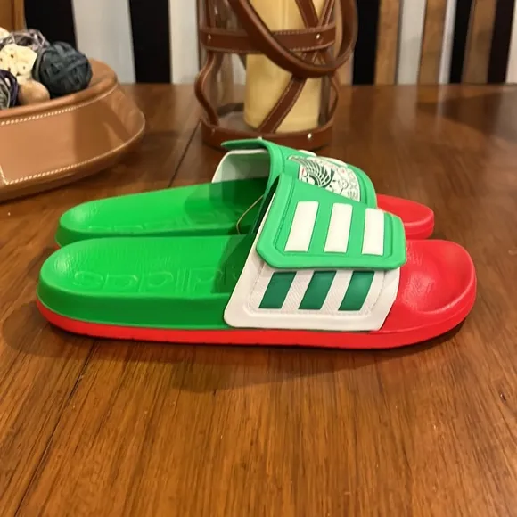 Adidas Adilette TNT Mexico Soccer slides shoes sandals GX9710 Mens 5 or Womens 6