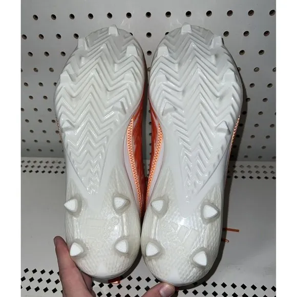 Adidas AdiZero 12.0 Mens Football Cleats Size 14 White Orange H03639