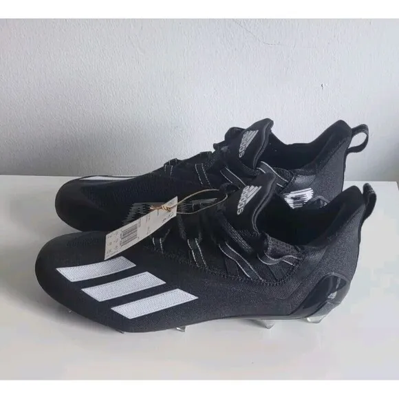 Adidas Adizero 21 Black White 2022 Men's Football Cleats Size 14