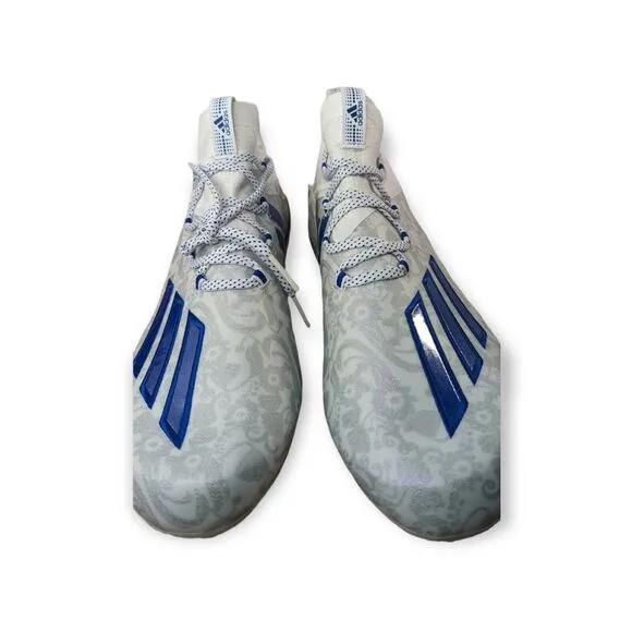 Adidas Adizero &quot;Young King&quot;‎ New Reign Floral - Blue Football Shoes Size 11