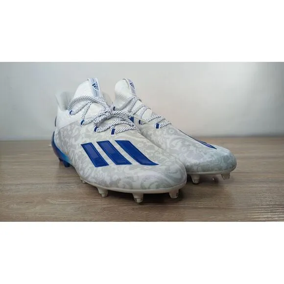 Adidas Adizero &quot;Young King&quot;‎ New Reign Floral - Blue Football Shoes Size 11