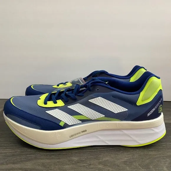 Adidas Adizero Boston 10 Marathon Running Shoes Victory Blue GY0929 Mens Size 13