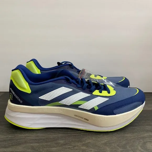 Adidas Adizero Boston 10 Marathon Running Shoes Victory Blue GY0929 Mens Size 13