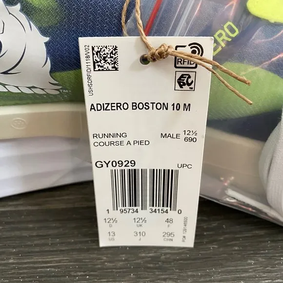 Adidas Adizero Boston 10 Marathon Running Shoes Victory Blue GY0929 Mens Size 13