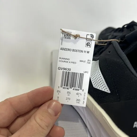 Adidas Adizero Boston 11 Marathon Shoes “Black Sail” 2024