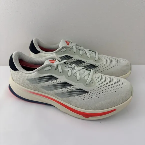 Adidas Adizero Boston 12 Running Shoes Men's Size 12.5 | White/Red/Black