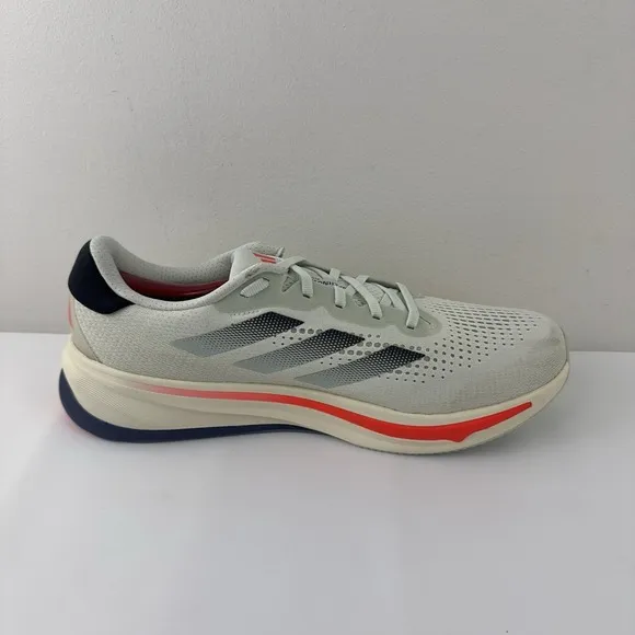 Adidas Adizero Boston 12 Running Shoes Men's Size 12.5 | White/Red/Black