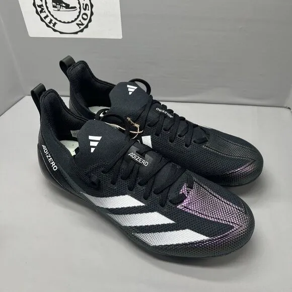 Adidas Adizero Electric  Football Cleats Black IE3285 Men Size 10 NEW