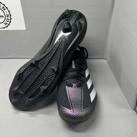 Adidas Adizero Electric  Football Cleats Black IE3285 Men Size 10 NEW