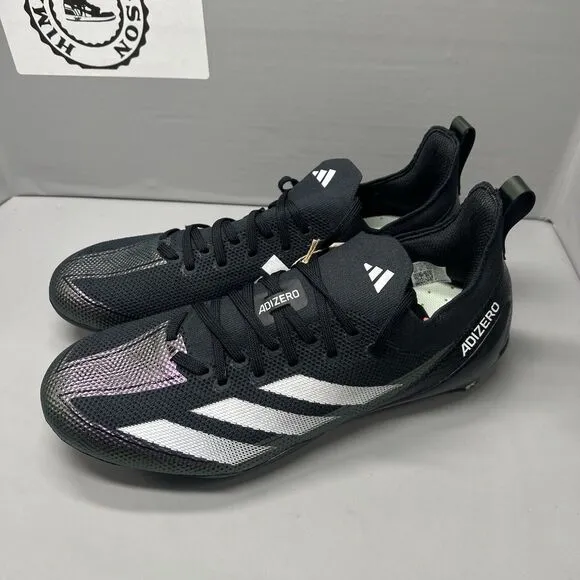 Adidas Adizero Electric  Football Cleats Black IE3285 Men Size 10 NEW