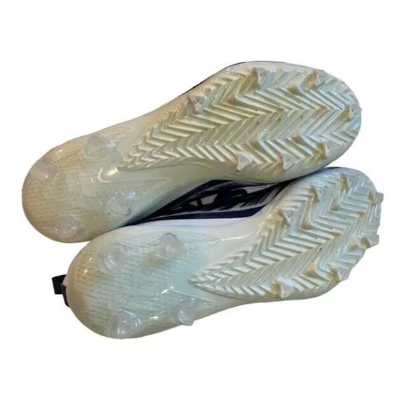 Adidas Adizero Football Lacrosse Cleats White Blue Striped GZ6912 Men Size 12