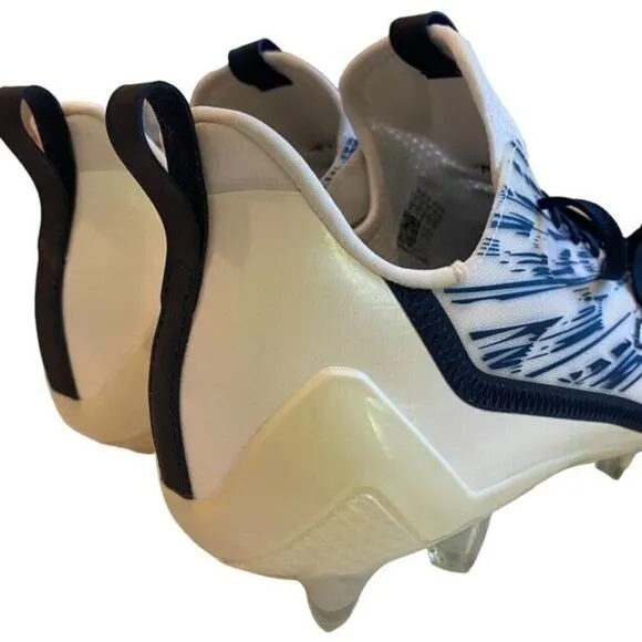 Adidas Adizero Football Lacrosse Cleats White Blue Striped GZ6912 Men Size 12