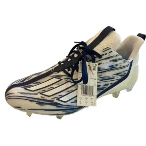 Adidas Adizero Football Lacrosse Cleats White Blue Striped GZ6912 Men Size 12