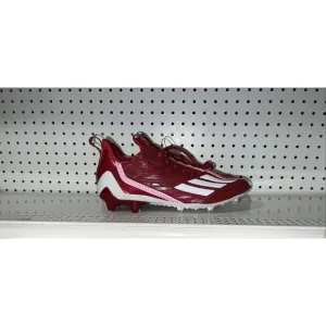 Adidas AdiZero Mens Football Cleats Size 10.5 Power Red White HP8749