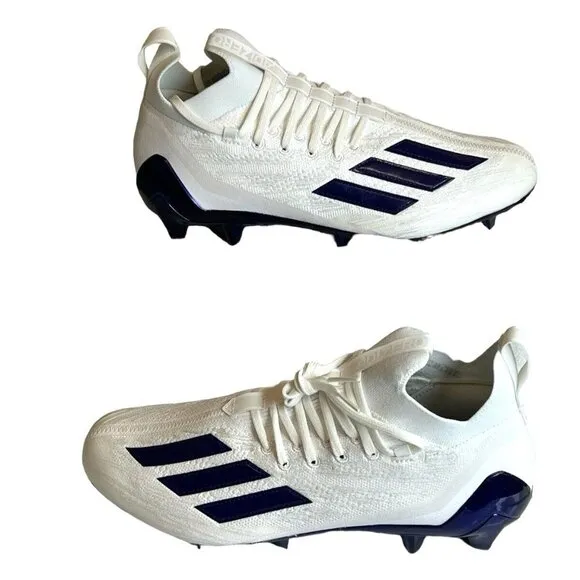 Adidas Adizero Primeknit Men's Football Cleats Purple White Size 12 HP8743