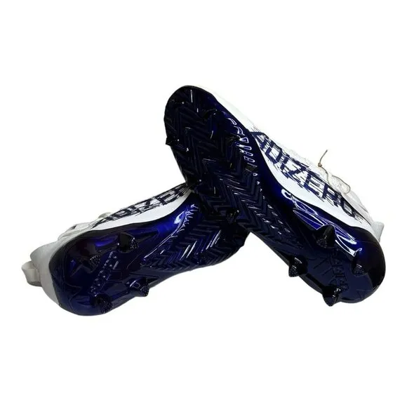 Adidas Adizero Primeknit Men's Football Cleats Purple White Size 12 HP8743