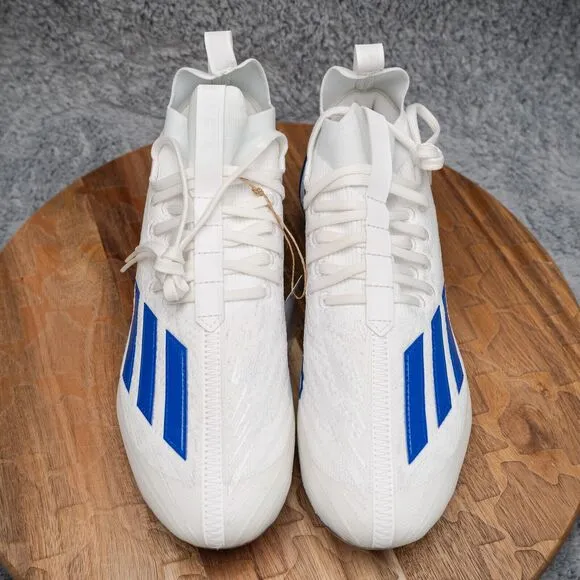 Adidas Adizero Primeknit White Blue Football Cleats Men's Size 9 GV9621 NEW