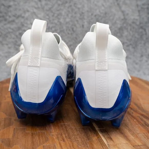 Adidas Adizero Primeknit White Blue Football Cleats Men's Size 9 GV9621 NEW