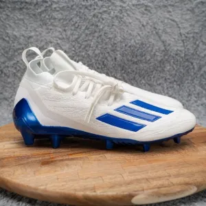 Adidas Adizero Primeknit White Blue Football Cleats Men's Size 9 GV9621 NEW