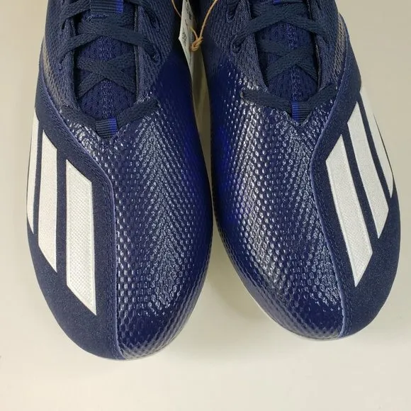 adidas Adizero Scorch Football Cleats Men’s Size 10.5 Navy Blue White FX4250 NEW