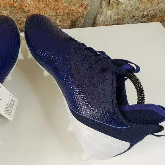 adidas Adizero Scorch Football Cleats Men’s Size 10.5 Navy Blue White FX4250 NEW