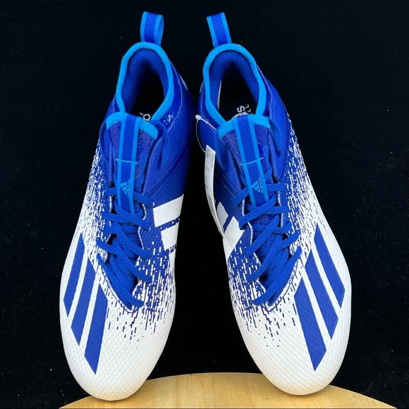 Adidas Adizero Scorch Football Cleats Navy Blue/White FW4086 Mens Sz 12.5
