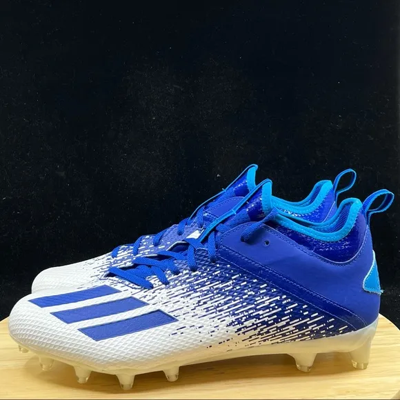 Adidas Adizero Scorch Football Cleats Navy Blue/White FW4086 Mens Sz 12.5