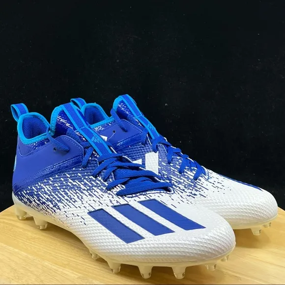 Adidas Adizero Scorch Football Cleats Navy Blue/White FW4086 Mens Sz 12.5