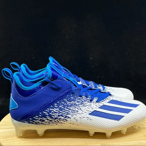 Adidas Adizero Scorch Football Cleats Navy Blue/White FW4086 Mens Sz 12.5