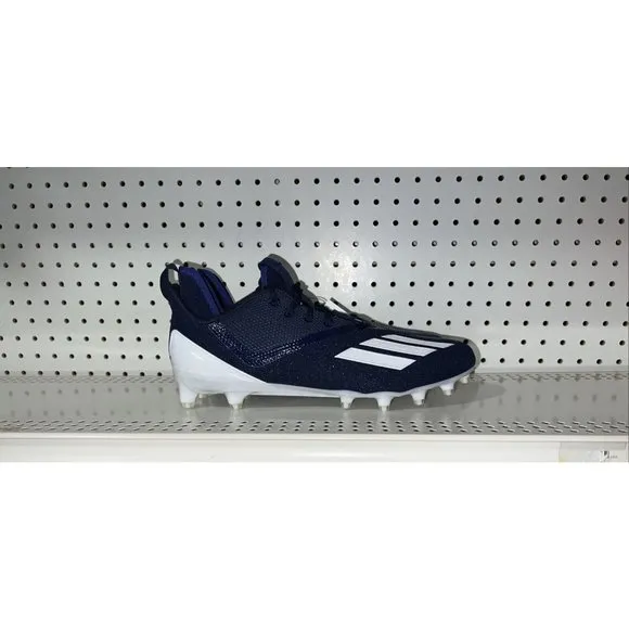 Adidas Adizero Scorch Mens Football Cleats Size 10.5 Navy Blue White FX4250
