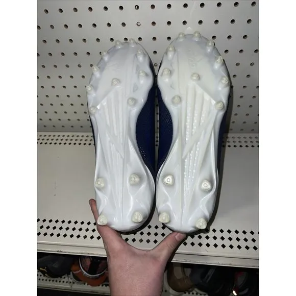 Adidas Adizero Scorch Mens Football Cleats Size 10.5 Navy Blue White FX4250
