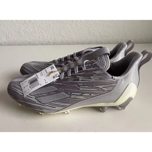 Adidas Adizero Silver Metallic Grey Football Cleats GX5414 Men's Sz 10 Check Pic