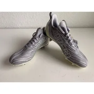 Adidas Adizero Silver Metallic Grey Football Cleats GX5414 Men's Sz 10 Check Pic