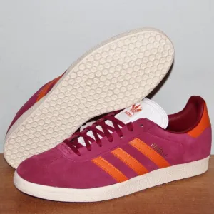 Adidas AS Roma x Gazelle 'Home Kit' Shoes Mens 9.5 Burgundy Orange