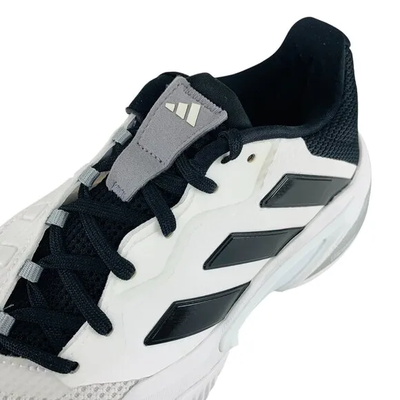 adidas Barricade 13 White Black Grey Men's Tennis Pickleball Shoes IF0465