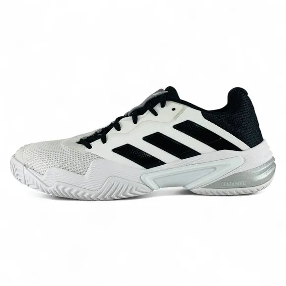 adidas Barricade 13 White Black Grey Men's Tennis Pickleball Shoes IF0465