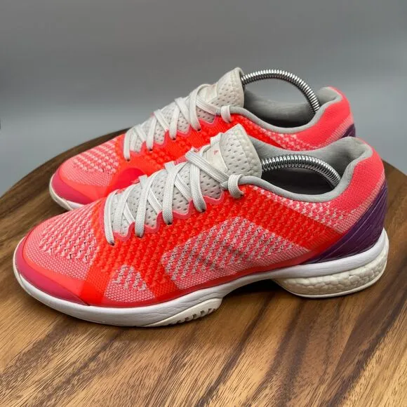 adidas Barricade Boost Shoes Size 10 Hard Court Tennis Orange STELLA MCCARTNEY